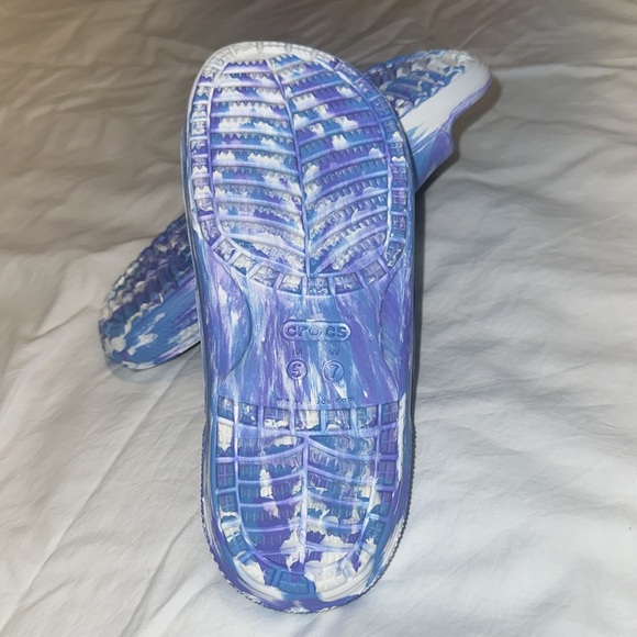 Crocs Marbled Sandal Size 7 W 5 M Pristine - Picture 7 of 16
